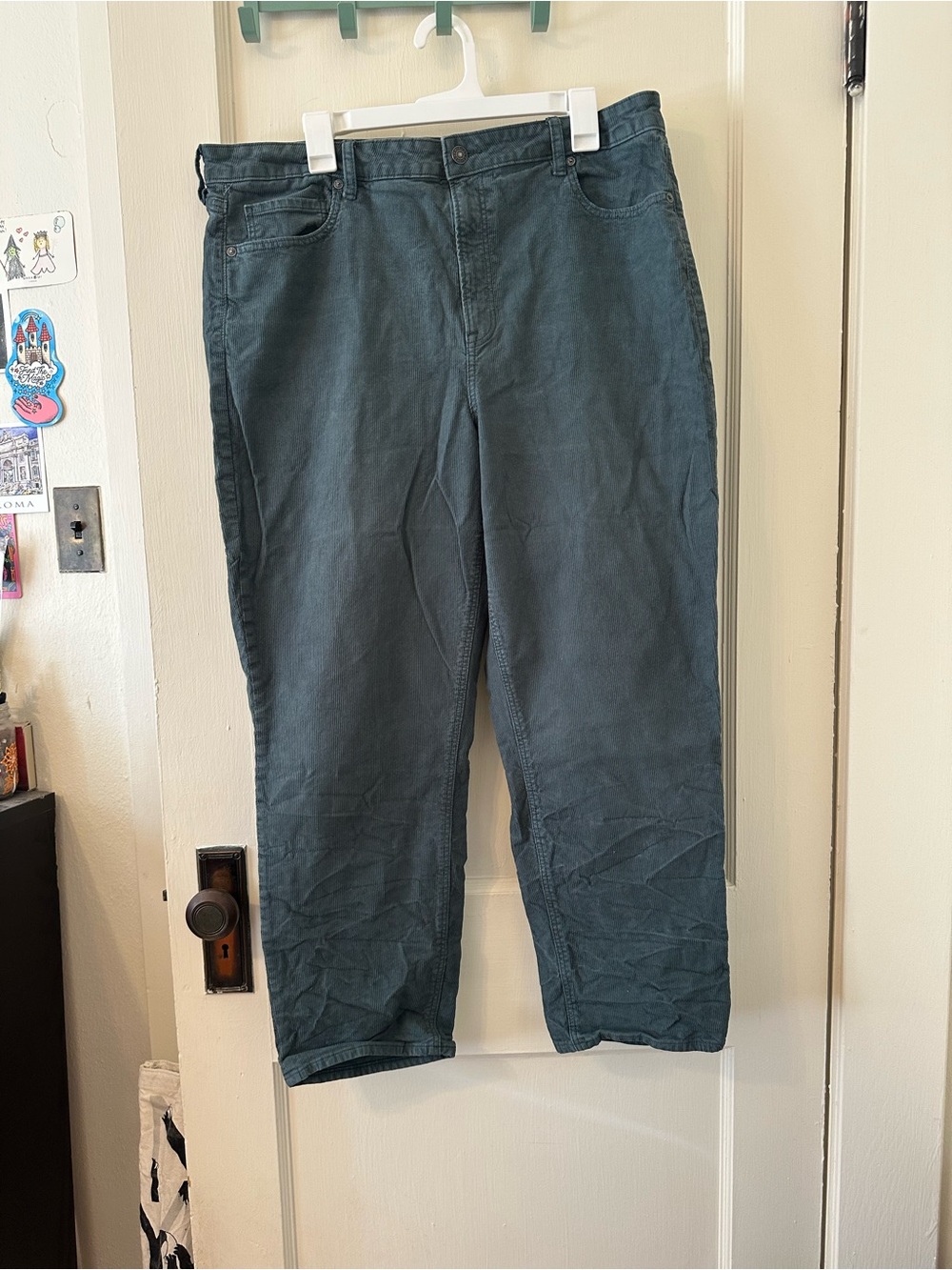 American Eagle Teal Corduroy Pants